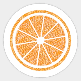 Riped Orange Sticker